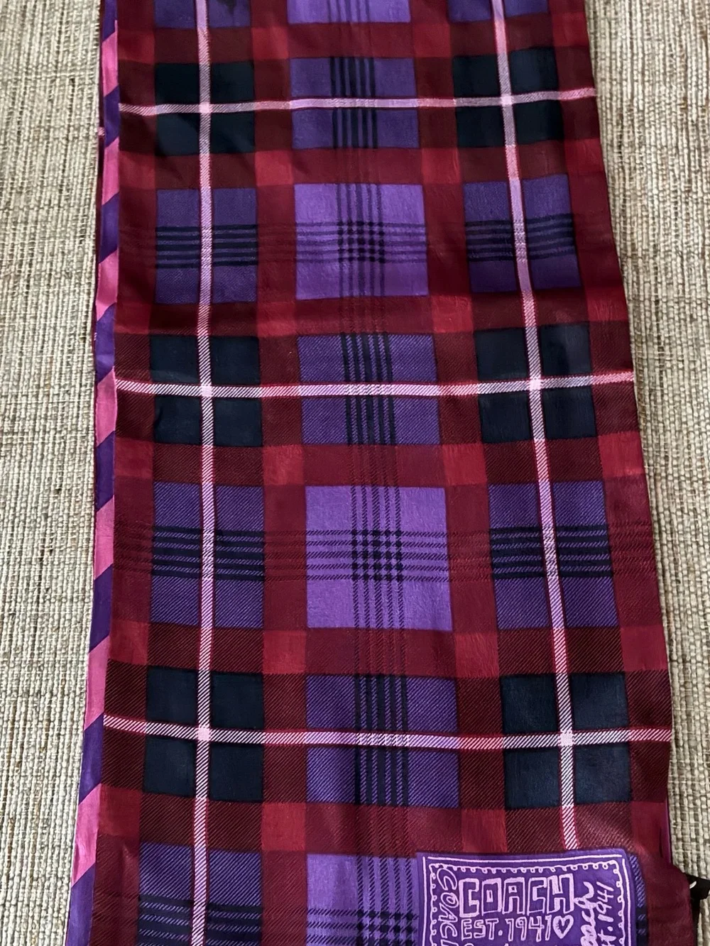 Coach soft plaid